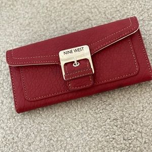 Faux Leather Red Nine West Wallet